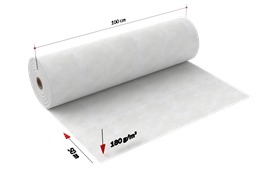 HS Schutzvlies PRO 180 weiss-1m/50m