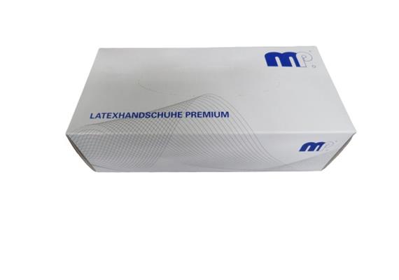 MP Latexhandschuhe Premium L, 100 Stück-Packung,inkl.LSVA